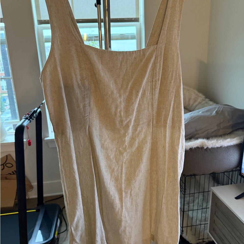 Old Navy Tan Midi Dress